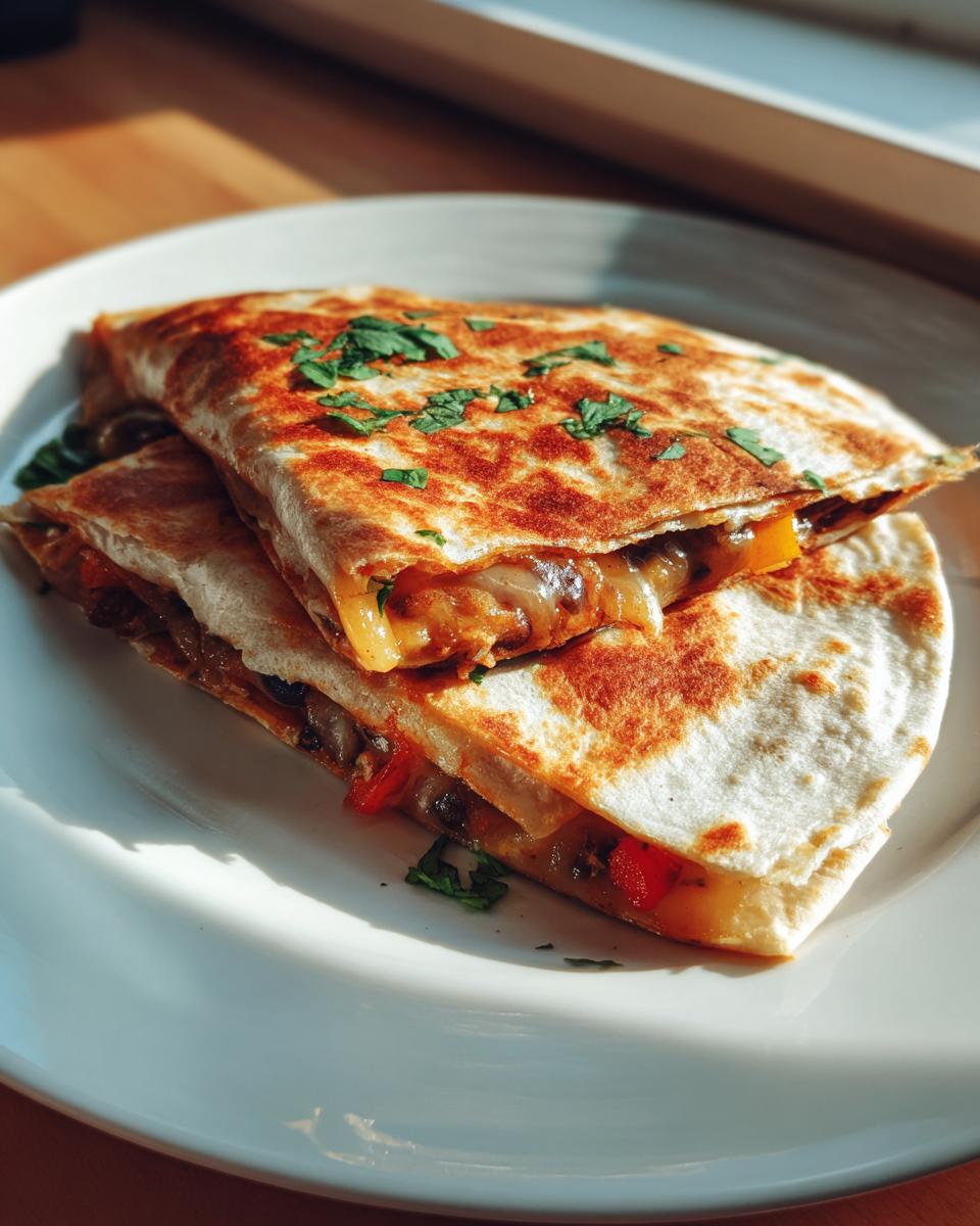 Black Bean Veggie Quesadilla - detail 2