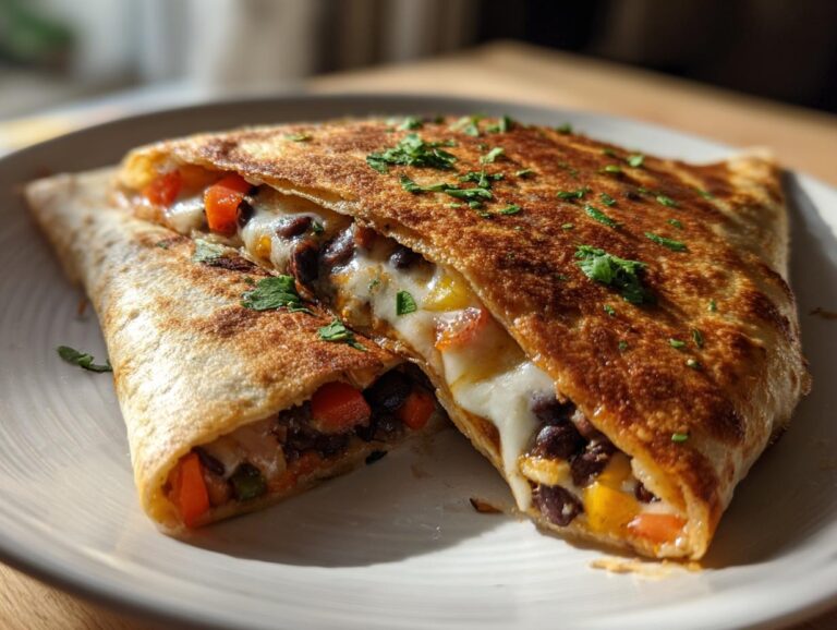 Black Bean Veggie Quesadilla