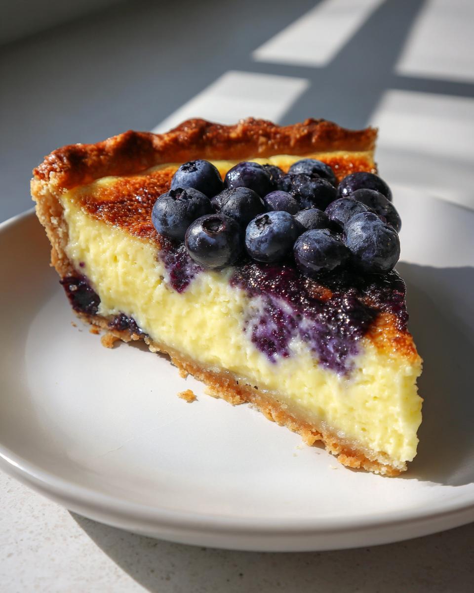 Blueberry Custard Pie - detail 2