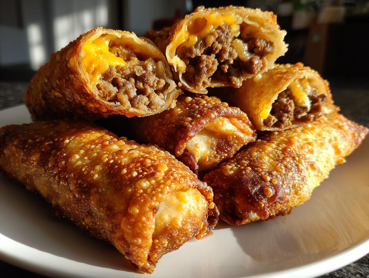 Cheeseburger Eggrolls