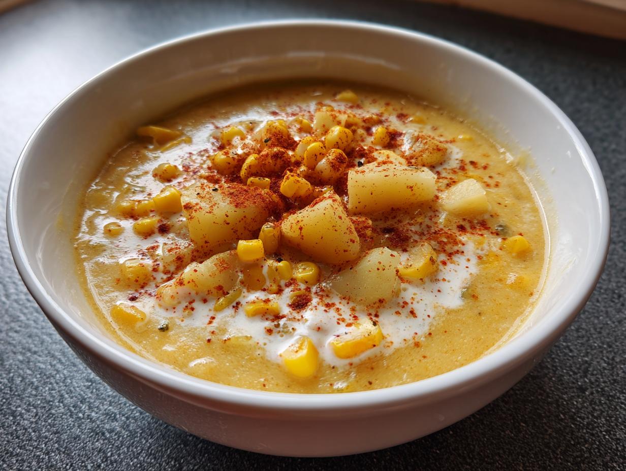 Creamy Corn Chowder with Smoked Paprika