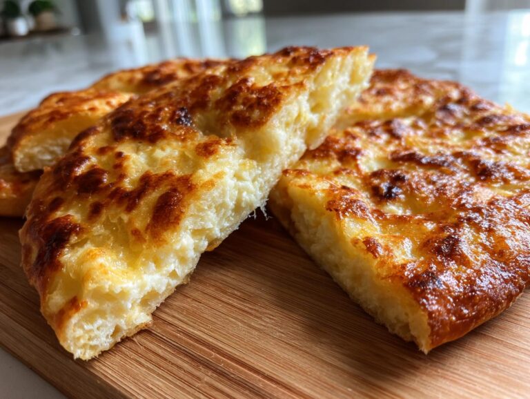 Fluffy Cottage Cheese Flatbread Recipe