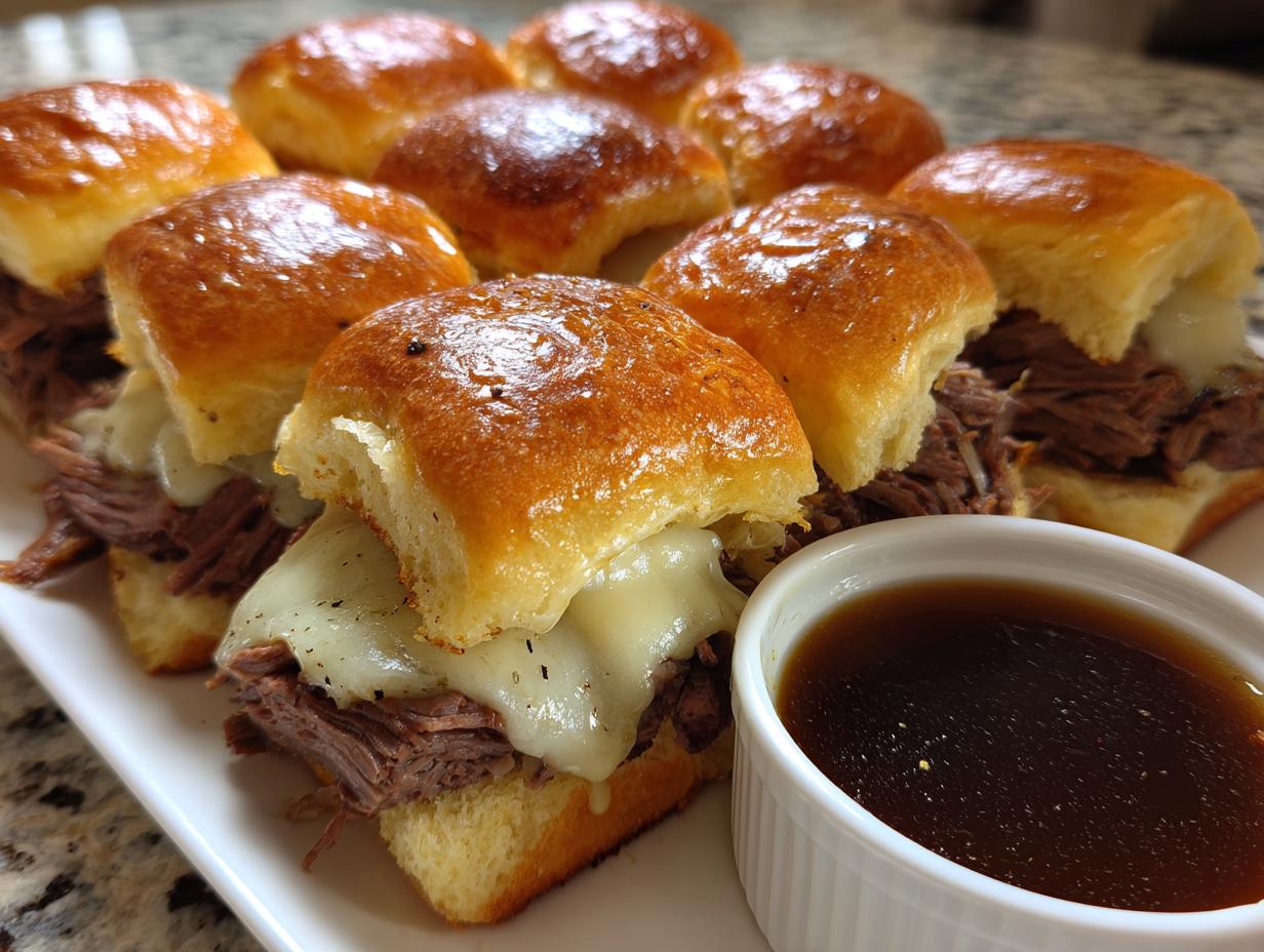 French Dip Sliders with Au Jus