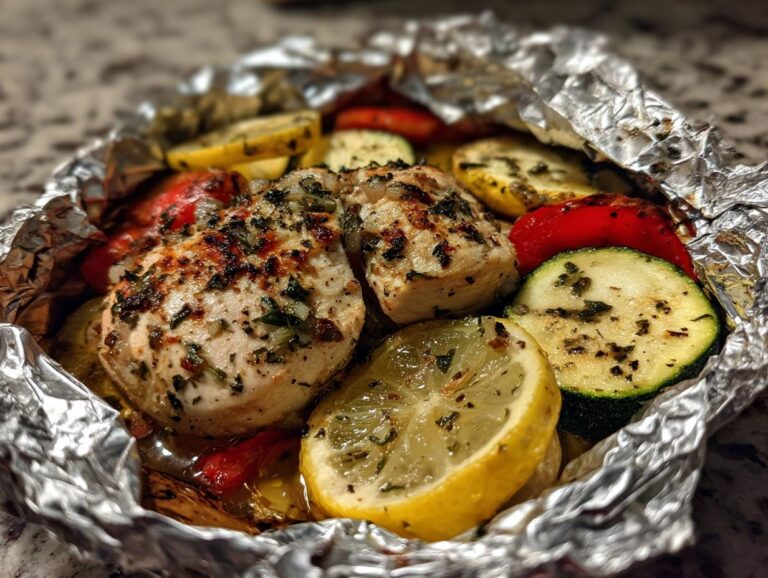 Garlic Herb Chicken Foil Packets