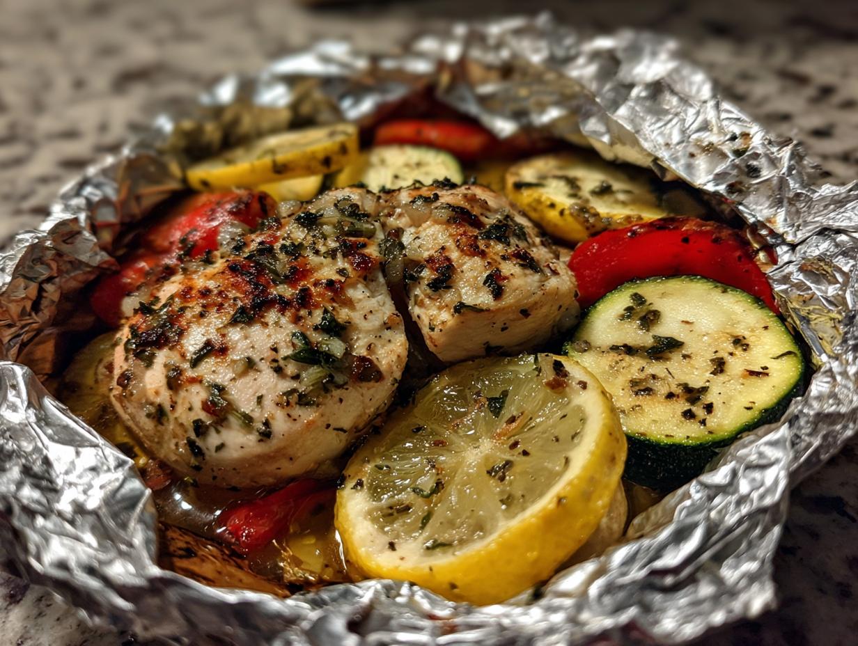 Garlic Herb Chicken Foil Packets