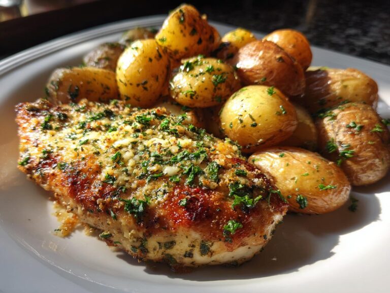 Garlic Parmesan Chicken & Potatoes