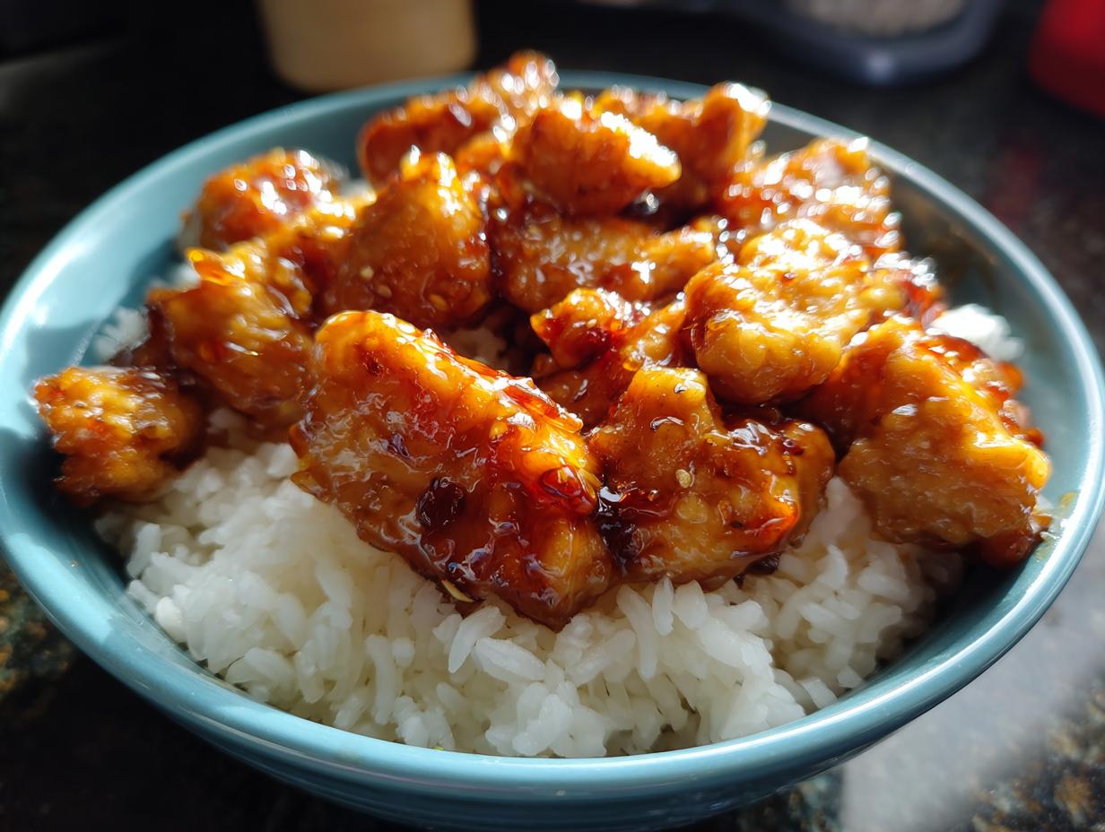 Honey BBQ Chicken and Rice