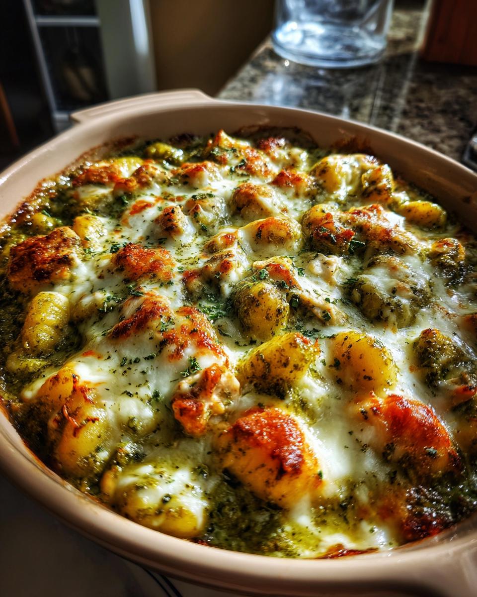 Pesto Chicken Gnocchi Bake - detail 2