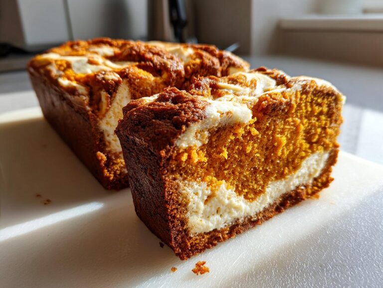 Pumpkin Bread with Cream Cheese