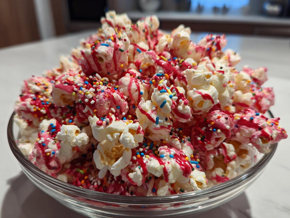 Red Velvet Chocolate Popcorn