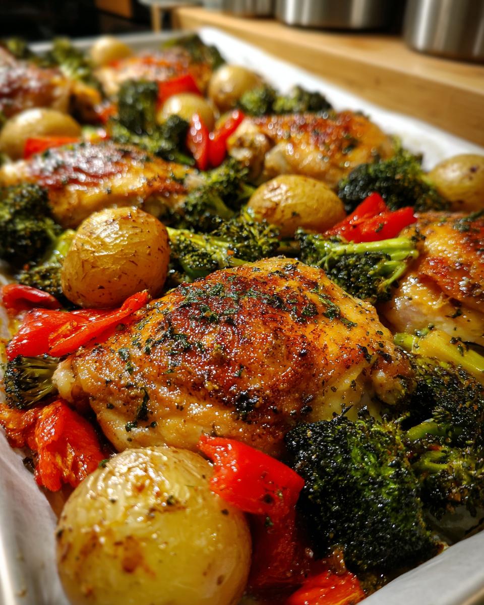Sheet Pan Garlic Butter Chicken and Veggies - detail 2