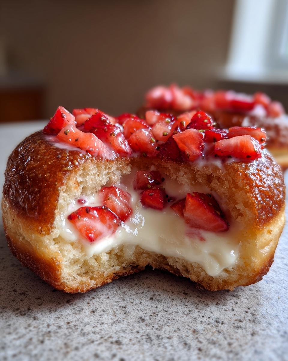 Strawberry Cheesecake Donuts - detail 2