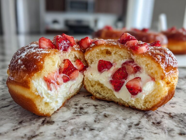 Strawberry Cheesecake Donuts