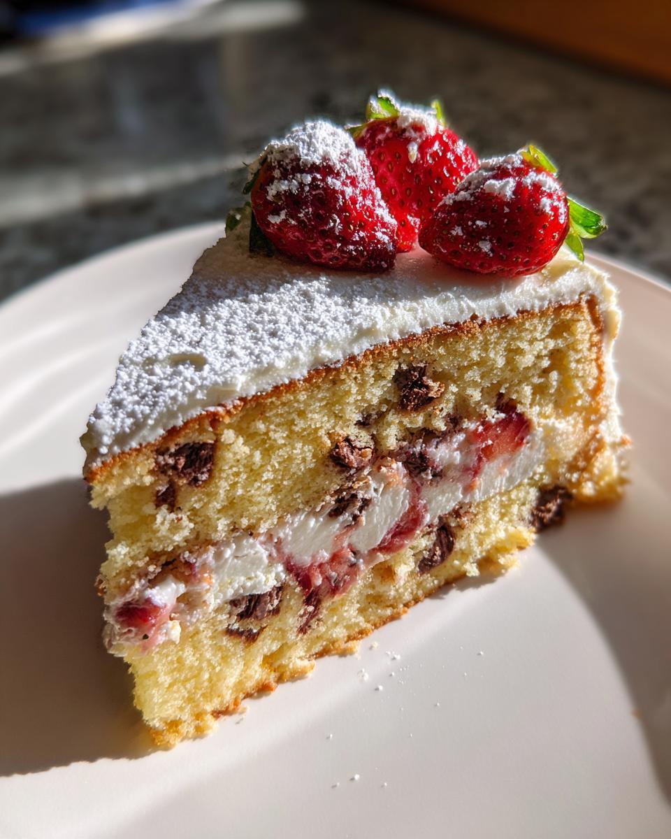 Strawberry Chocolate Vanilla Cake - detail 2