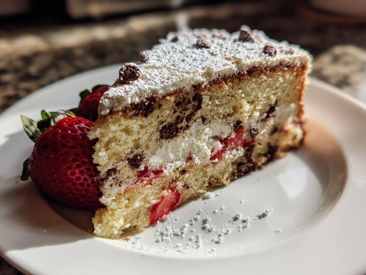 Strawberry Chocolate Vanilla Cake