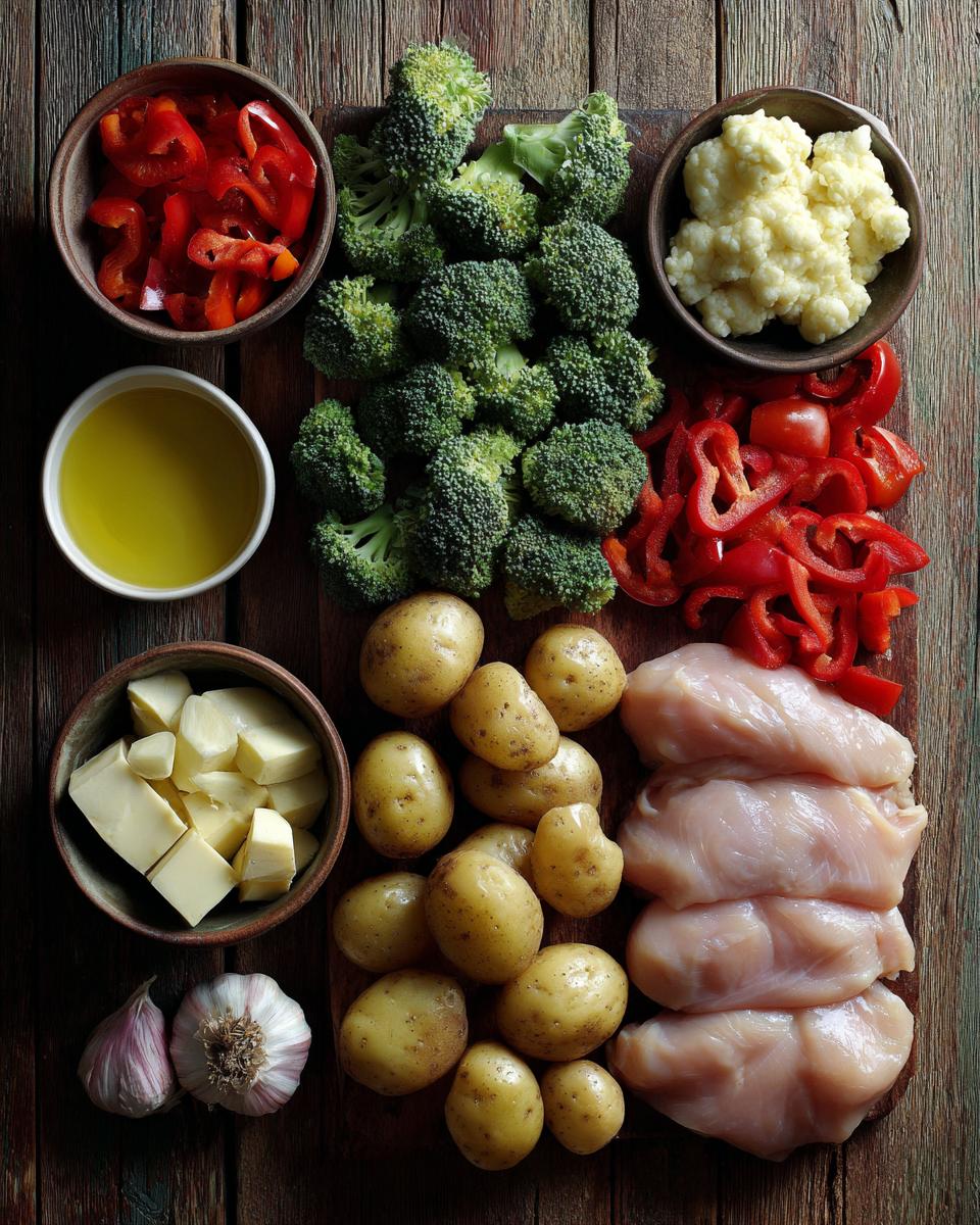 Sheet Pan Garlic Butter Chicken and Veggies - detail 1