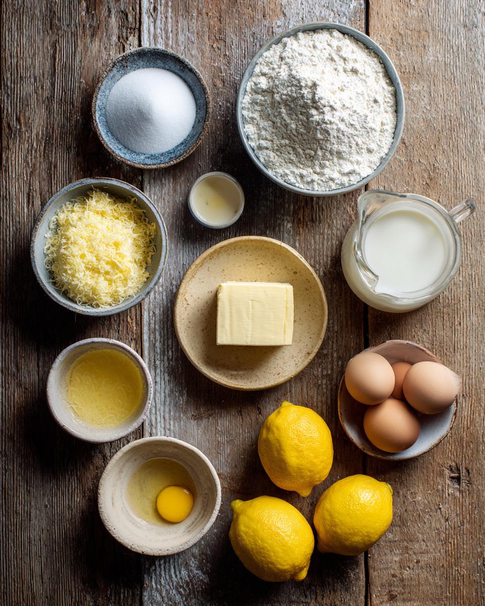 lemon impossible pie - detail 1