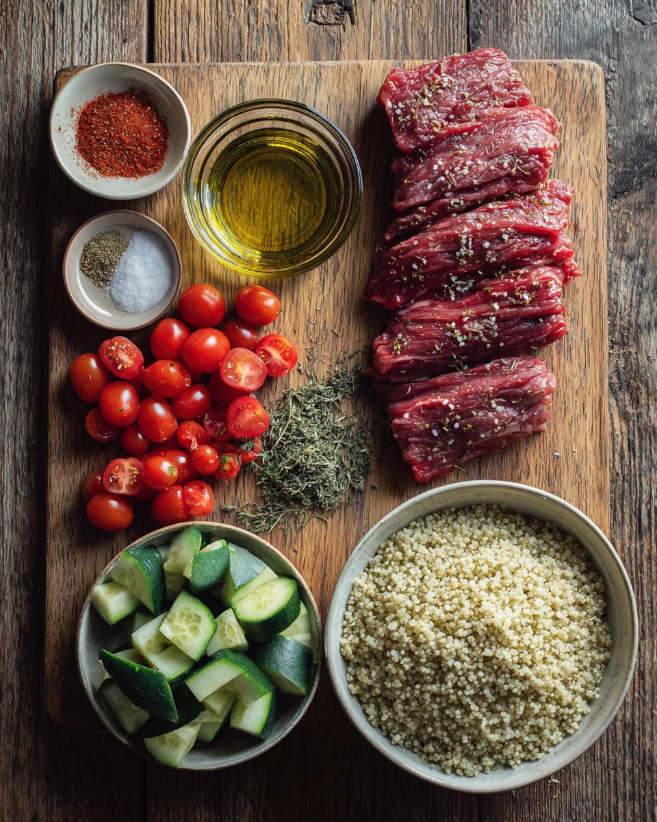 mediterranean steak bowl - detail 1