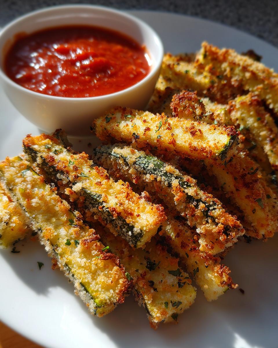 Baked Zucchini Fries No Breadcrumbs - detail 2