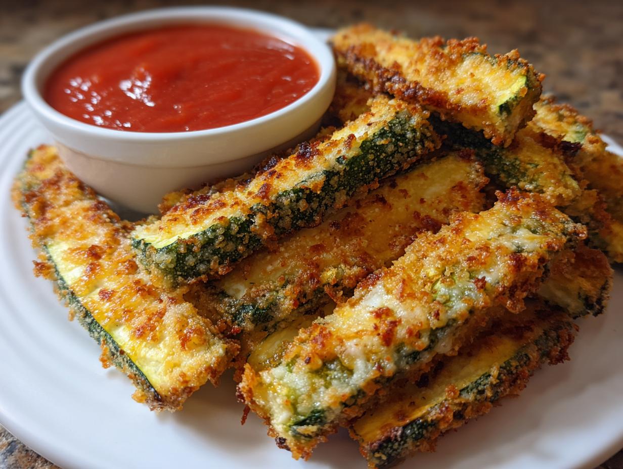 Baked Zucchini Fries Without Breadcrumbs
