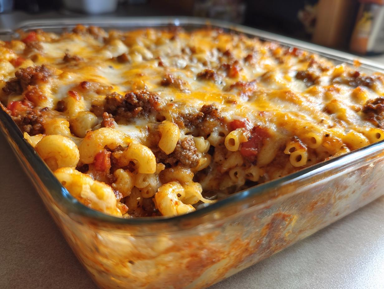One-Pot Cheesy Hamburger Casserole